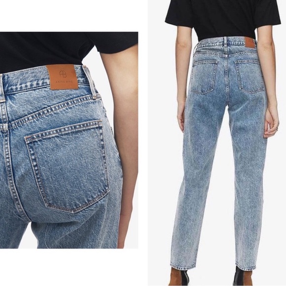 ANINE BING Florence High Rise Straight Leg Jeans Size 27 - Picture 3 of 7